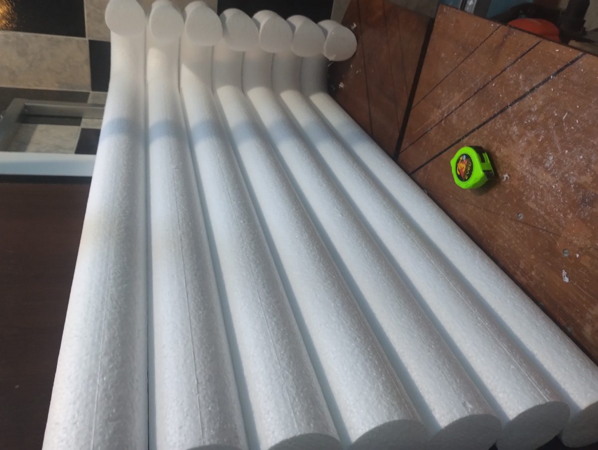 bastones de 110 cm x Ø 8 cm